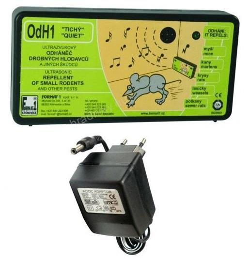 OdH1 tichý ultrazvukový odpuzovač myší a kun.  Včetně zdroje!
