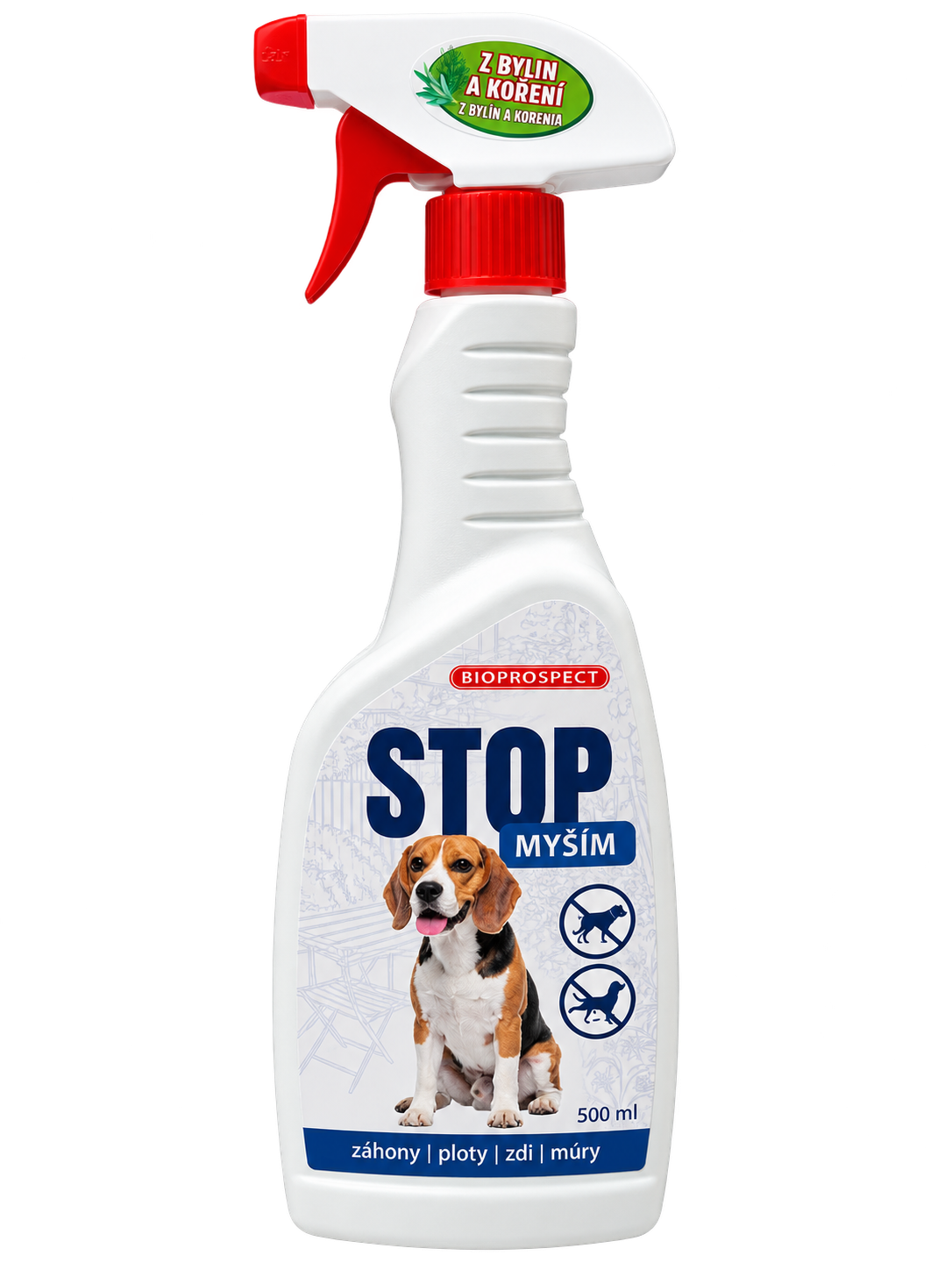 STOP PSŮM - pachový odpuzovač psů 500 ml.