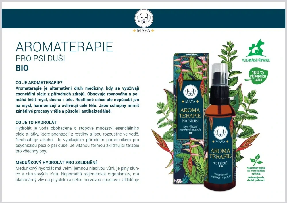 Aromaterapie MAYA pro psí duši 50 ml.